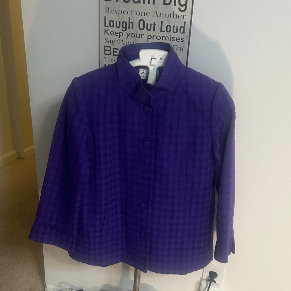 Purple Button-Up Jacket - image 1